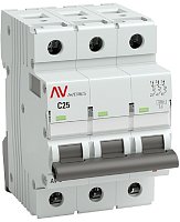 Выключатель автоматический EKF Averes AV-6 3п 25А C 6кА